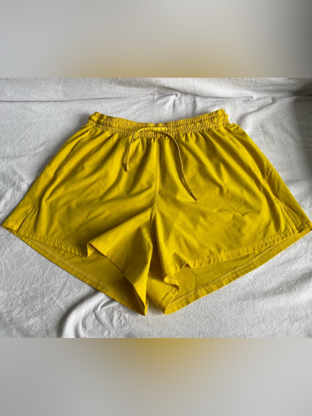lululemon athletica Women's Vibrant Yellow Athletic Lounge Shorts
